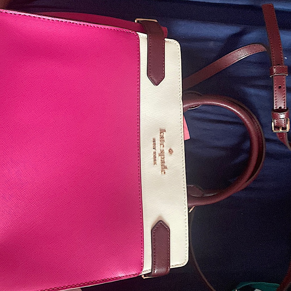 Kate Spade satchel. Multi pink Staci colorblock new with tags. Never used.